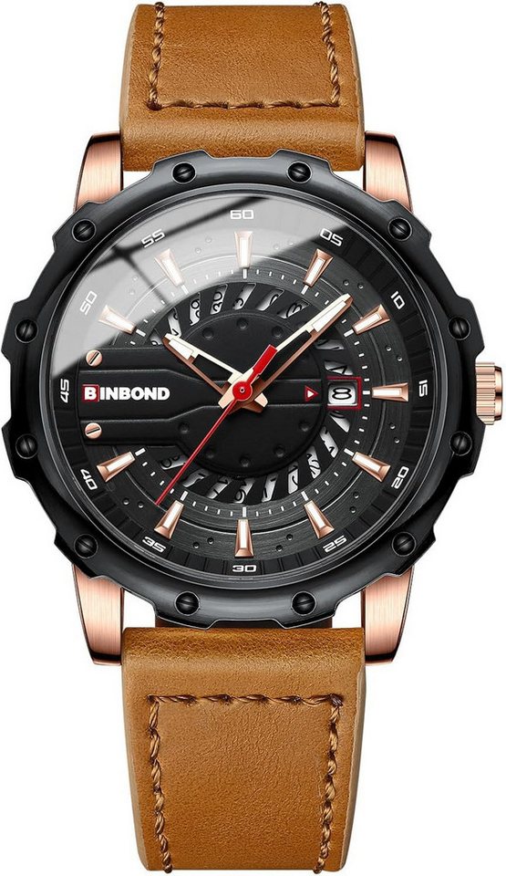 JewelryWe Uhren Herren Leuchtzeiger: Klassische Datum Kalender 30m wasserdichte Watch, Analog Quarz Armbanduhr Männer Geschäfts Lässige Uhr JewelryWe Uhren Herren Leuchtzeiger: Klassische Datum Kalender 30m wasserdichte Watch, Analog Quarz Armbanduhr Männer Geschäfts Lässige Uhr von JewelryWe