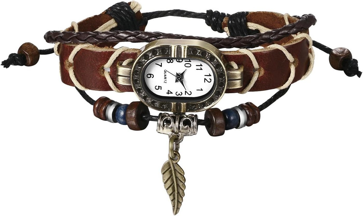 JewelryWe mit Baum Blatt Anhänger für Frau Mädchen Watch, mit Spikes – Stilvolle Vintage Armbanduhr ⌚ JewelryWe mit Baum Blatt Anhänger für Frau Mädchen Watch, mit Spikes – Stilvolle Vintage Armbanduhr ⌚ von JewelryWe