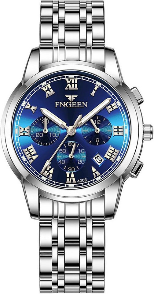 JewelryWe mit Hochwertiges Quarzwerk Präzise Zeitanzeige & Langlebiger Batterie Watch, Elegantes Zifferblatt mit klaren Zeigern mit 30 m wasserdichte JewelryWe mit Hochwertiges Quarzwerk Präzise Zeitanzeige & Langlebiger Batterie Watch, Elegantes Zifferblatt mit klaren Zeigern mit 30 m wasserdichte von JewelryWe