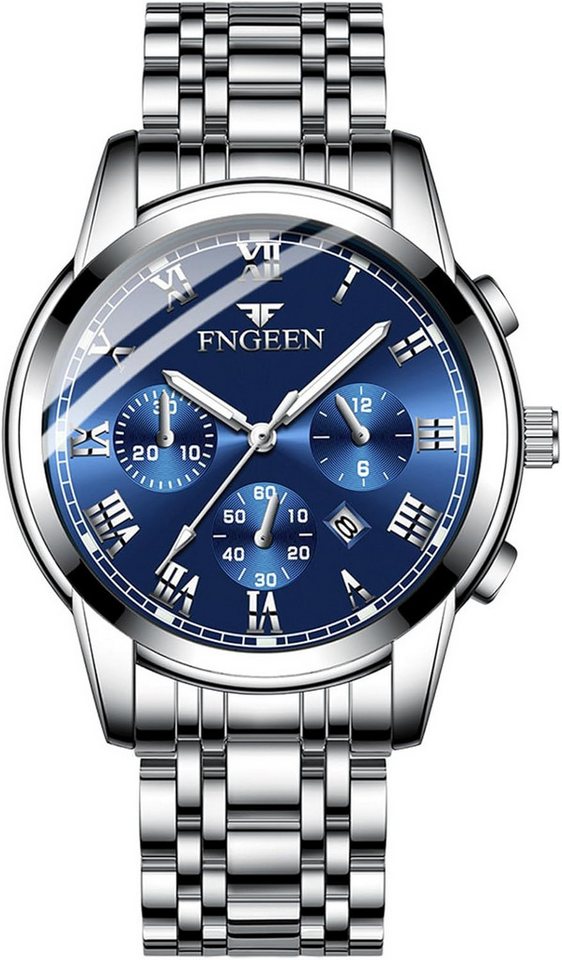 JewelryWe mit Hochwertiges Quarzwerk Präzise Zeitanzeige & Langlebiger Batterie Watch, Elegantes Zifferblatt mit klaren Zeigern mit 30 m wasserdichte JewelryWe mit Hochwertiges Quarzwerk Präzise Zeitanzeige & Langlebiger Batterie Watch, Elegantes Zifferblatt mit klaren Zeigern mit 30 m wasserdichte von JewelryWe