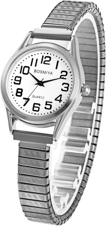 JewelryWe mit Präzise Quarzuhr, Hochwertiges Material,Modische stilvolles Design Watch, Damenuhr Herrenuhr Elegant Analog Quarz Armbanduhr mit Elastisch JewelryWe mit Präzise Quarzuhr, Hochwertiges Material,Modische stilvolles Design Watch, Damenuhr Herrenuhr Elegant Analog Quarz Armbanduhr mit Elastisch von JewelryWe