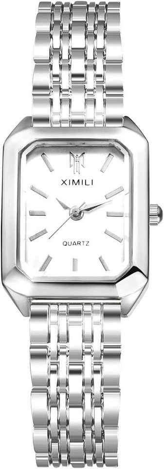 JewelryWe mit Quadratisches Zifferblattdesign,Analoges Quarzwerk,elegante Design Watch, Watches Women Metal Bracelet Square - Elegant Analog Quartz JewelryWe mit Quadratisches Zifferblattdesign,Analoges Quarzwerk,elegante Design Watch, Watches Women Metal Bracelet Square - Elegant Analog Quartz von JewelryWe