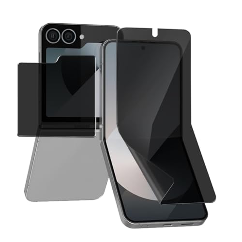 Jewloofa Privacy Schutzfolie für Samsung Galaxy Z Flip 6 TPU Displayschutz, Anti Spähen Privatsphäre Sichtschutzfolie und Privacy Äußerer Bildschirm Panzerfolie, Anti-Spy Folie für Galaxy Z Flip 6 Jewloofa Privacy Schutzfolie für Samsung Galaxy Z Flip 6 TPU Displayschutz, Anti Spähen Privatsphäre Sichtschutzfolie und Privacy Äußerer Bildschirm Panzerfolie, Anti-Spy Folie für Galaxy Z Flip 6 von Jewloofa