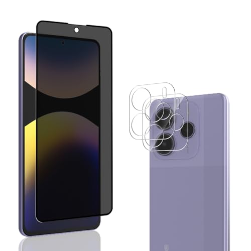 Jewloofa Privacy Schutzfolie für Xiaomi Redmi Note 14 5G Panzer Schutz Glas, 1 Stück Anti Spähen Privatsphäre Sichtschutzfolie und 2 Stück Kameraschutz, 9H, Anti-Spy Panzerfolie für Redmi Note 14 5G Jewloofa Privacy Schutzfolie für Xiaomi Redmi Note 14 5G Panzer Schutz Glas, 1 Stück Anti Spähen Privatsphäre Sichtschutzfolie und 2 Stück Kameraschutz, 9H, Anti-Spy Panzerfolie für Redmi Note 14 5G von Jewloofa