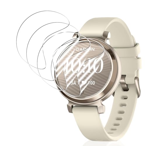 Jewloofa Schutzfolie für Garmin Lily 2 [4 Stück], Anti-Kratzer Selbstheilende Flexibler TPU Displayschutz Folie, Volle Abdeckung HD Klar Displayfolie von Jewloofa
