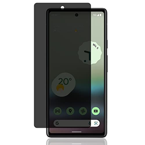 Jewloofa Schutzfolie für Google Pixel 6A Privacy Panzer Schutz Glas, 1 Stück Anti Spähen Privatsphäre Sichtschutzfolie, 9H/Blasenfrei, Anti-Spy Panzerfolie für Google Pixel 6A von Jewloofa