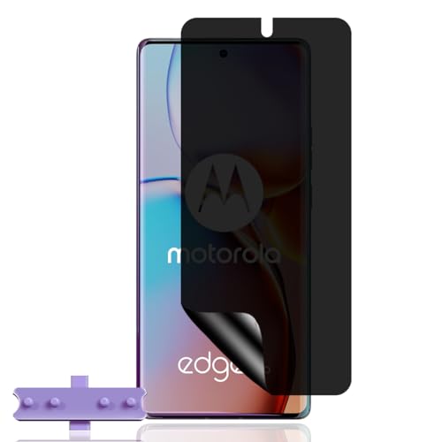 Jewloofa TPU Schutzfolie für Motorola Moto Edge 40 Pro Privacy Panzerfolie, 1 Stück Anti Spähen Privatsphäre Sichtschutzfolie, mit Positionierhilfe, Anti-Spy Panzerfolie für Moto Edge 40 Pro von Jewloofa