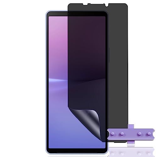 Jewloofa TPU Schutzfolie für Sony Xperia 10 V Privacy Panzerfolie, 1 Stück Anti Spähen Privatsphäre Sichtschutzfolie, mit Positionierhilfe, Bläschenfrei, Anti-Spy Panzerfolie für Xperia 10 V von Jewloofa