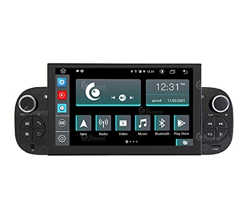 Costum fit Autoradio für FIAT Panda Android GPS Bluetooth WiFi Dab USB Full HD Touchscreen Display 7" Easyconnect 8-Kern-Prozessor Sprachbefehle von Jf Sound car audio system