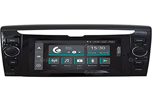 Costum fit Autoradio für Lancia Ypsilon Android GPS Bluetooth WiFi Dab USB Full HD Touchscreen Display 6.2" Easyconnect von Jf Sound car audio system