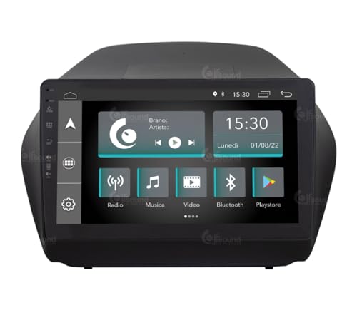 JF Sound - Custom Fit Autoradio JF-031H5-X7C - Für Hyundai IX35 (2014-2019) - Android 8 Core - 2 GB RAM - 32 GB ROM - GPS - WiFi - CarPlay/Android Auto Kabel - 10" Touchscreen - DAB+ von Jf Sound car audio system