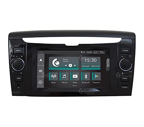 Personalisiertes Autoradio für Lancia Ypsilon mit frontseitigem USB serienmäßig Android GPS Bluetooth WiFi USB DAB+ Touchscreen 7" 4core Carplay AndroidAuto von Jf Sound car audio system