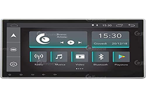 Universal Autoradio 1DIN Android GPS Bluetooth WiFi Dab USB Full HD Touchscreen Display 10.1" Easyconnect von Jf Sound car audio system