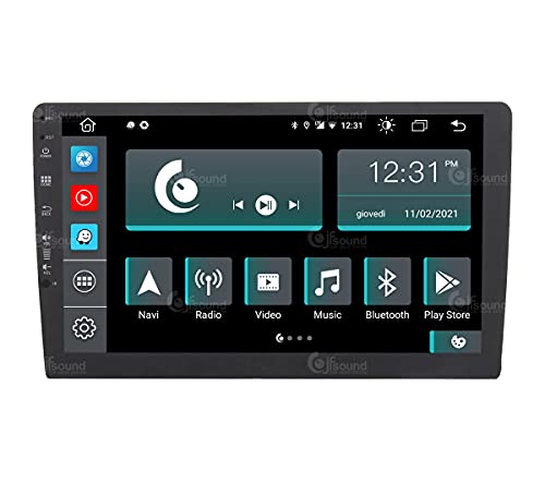 Universal Autoradio 2DIN Android GPS Bluetooth WiFi Dab USB Full HD Touchscreen Display 10" Easyconnect Easyconnect 8-Kern-Prozessor Sprachbefehle von Jf Sound car audio system