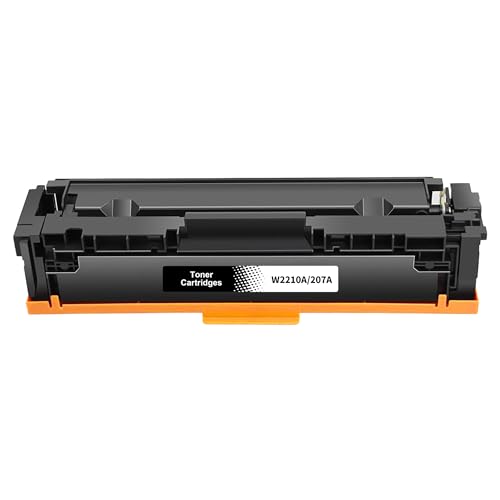 207A Toner Schwarz (Mit Chip) Kompatibel für HP 207A W2210A für HP Color Laserjet Pro MFP M283fdw M255dw M282nw M283fdn M255nw M255 M282 M283 (Schwarz, 1er-Pack) von Jhaan