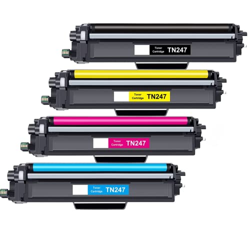 4-Packung TN-243CMYK TN247 Kompatible für Brother TN247 TN-243 für Toner Brother MFC L3750CDW DCP-L3550CDW MFC-L3750CDW MFC-L3770CDW HL-L3210CW HL-L3230CDW MFC-L3730CW HL-L3270CDW L3510CDW von Jhaan