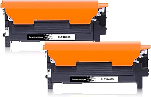 CLT-P406C P406C 406S Kompatibel für Toner Samsung C460W Schwarz CLX 3305 C410W CLP-365 C460FW CLX-3300 CLP-360 (2X Schwarz) von Jhaan