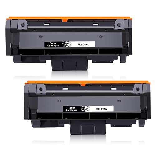 Jhaan D116L Toner Kompatibel für Samsung MLT-D116L Tonerkartusche für Xpress SL M2675FN M2835DW M2885FW M2825ND M2625D M2875FD M2875FW M2825DW M2675 M2825 M2875 M2885 (Schwarz, 2er-Pack) von Jhaan