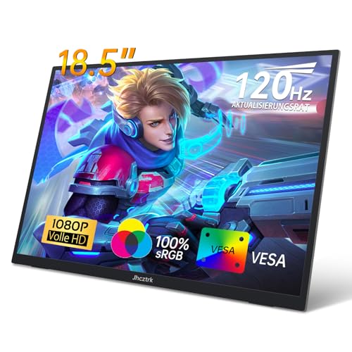 Jhcztrk Portable Monitor 18,5 Zoll 120Hz FHD 1080P HDMI USB-C, 100% sRGB, HDR Gaming Monitor Eingebaute Lautsprecher Kickstand und VESA Travel Zweiter für Laptop Mac PC Xbox PS4/5 Switch Jhcztrk Portable Monitor 18,5 Zoll 120Hz FHD 1080P HDMI USB-C, 100% sRGB, HDR Gaming Monitor Eingebaute Lautsprecher Kickstand und VESA Travel Zweiter für Laptop Mac PC Xbox PS4/5 Switch von Jhcztrk