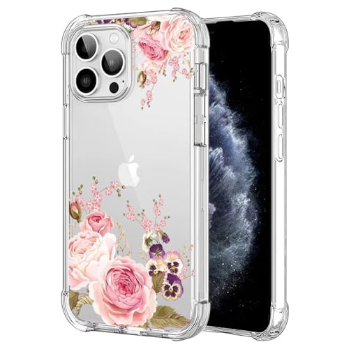 Jhxtech Handyhülle für iPhone 11 Pro, 5,8 Zoll, Apple 11 Pro, Mädchen und Frauen, schlank, stoßfest, klar, Blumenmuster, weich, flexibel, TPU, Schutzhülle für iPhone 11 Pro, Rosenblüte Jhxtech Handyhülle für iPhone 11 Pro, 5,8 Zoll, Apple 11 Pro, Mädchen und Frauen, schlank, stoßfest, klar, Blumenmuster, weich, flexibel, TPU, Schutzhülle für iPhone 11 Pro, Rosenblüte von Jhxtech