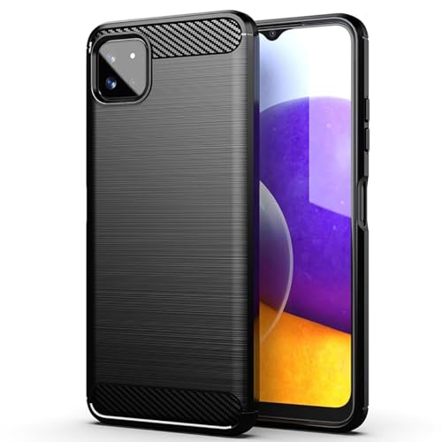 Jhxtech Hülle für Galaxy A22 5G Hülle, Samsung A22S 5G SM-A226B Hülle, ultradünne Handyhülle mit Stoßdämpfung aus Karbonfaser TPU Gummi Schutzhüllen für Samsung Galaxy A22 5G Schwarz Jhxtech Hülle für Galaxy A22 5G Hülle, Samsung A22S 5G SM-A226B Hülle, ultradünne Handyhülle mit Stoßdämpfung aus Karbonfaser TPU Gummi Schutzhüllen für Samsung Galaxy A22 5G Schwarz von Jhxtech