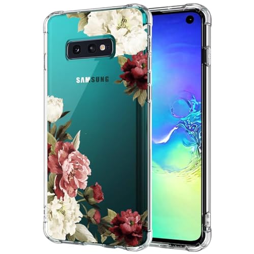 Jhxtech Schutzhülle für Galaxy S10E, Samsung S10E SM-G970F, Mädchen, Frauen, schlank, stoßfest, klar, Blumenmuster, weich, flexibel, TPU, Schutzhülle für Samsung Galaxy S10E, Blütenblume Jhxtech Schutzhülle für Galaxy S10E, Samsung S10E SM-G970F, Mädchen, Frauen, schlank, stoßfest, klar, Blumenmuster, weich, flexibel, TPU, Schutzhülle für Samsung Galaxy S10E, Blütenblume von Jhxtech
