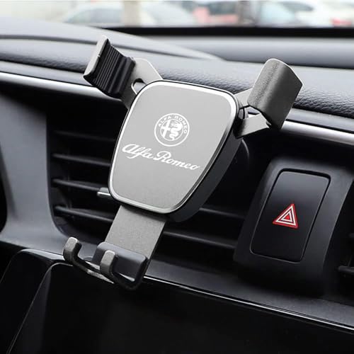 JiAnFacAI Telefonständer im Auto Für Alfa Romeo 147GTA Tonale Giulia Mito 156 159 Giulia,Universal Magnetische Auto Telefon Halter Halterung 360-Grad-Drehung Handy Halter Stehen von JiAnFacAI