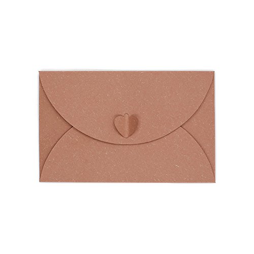 Jia Hu – Briefumschläge, Herz-Verschluss, Geburtstagskarte, Grußkarte, 50 Stück rose von Jia Hu