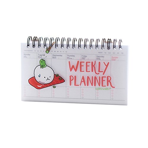 Cute Notitzbuch Weekly Day Plan Time Organizer Stuff Notebook Spirale Agenda – zufällige Muster Einheitsgröße Random Pattern von Jiacheng29