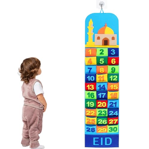 Ramadan Kalender Kinder,Ramadan Wandkalender,Eid Mubarak Adventskalender,Ramadan Adventskalender,Adventskalender für Ramadan,Ramadan Countdown Kalender von Jiahuade