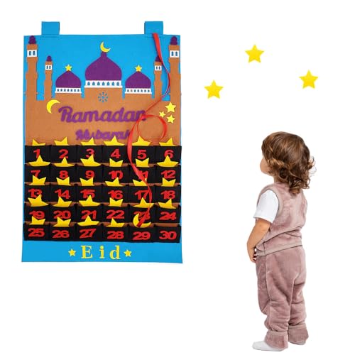Ramadan Kalender Kinder,Ramadan Wandkalender,Eid Mubarak Adventskalender,Ramadan Adventskalender,Adventskalender für Ramadan,Ramadan Countdown Kalender von Jiahuade