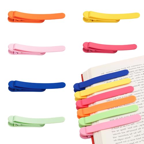 6 Stück Silikon Bookmark,Automatisches Lesezeichen,Intelligente Silikon Lesezeichen,Buchzubehör für Kinder,Silikon Lesezeichen Schwarz,Bookmark von Jiahuade
