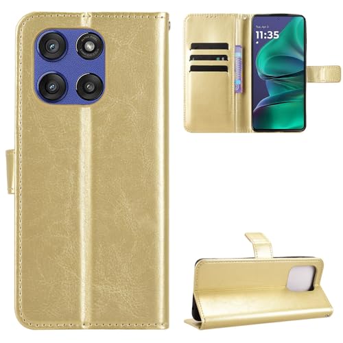 Hülle Kompatibel mit Motorola Moto G Stylus 5G (2025) / Edge 60 Stylus [PU-Leder+Shell] [Flip Stand] [Kartenschlitz] [Magnetverschluss] Jin von Jiajihua