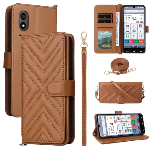 Jiajihua Flip Cover Kompatibel mit Sony Xperia Ace III/PDX-226 Handgelenkriemen Lanyard【PU Leder+Shell】 Dual Wallet [6 Kartenfächer] Kickstand Brown von Jiajihua