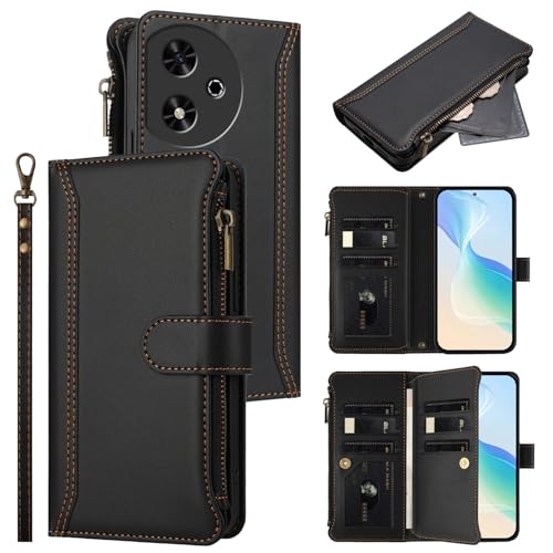 Jiajihua Hülle Kompatibel mit Honor Play 50 5G,Kompatibel mit Honor Play 50 5G Lanyard【9 Kartenfächer】【Reißverschluss Brieftasche】【Magnetischer Verschluss】 Ständer Black Jiajihua Hülle Kompatibel mit Honor Play 50 5G,Kompatibel mit Honor Play 50 5G Lanyard【9 Kartenfächer】【Reißverschluss Brieftasche】【Magnetischer Verschluss】 Ständer Black von Jiajihua