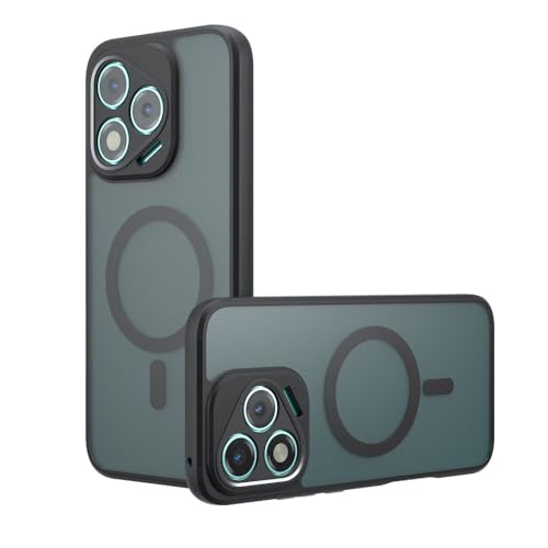 Jiajihua Hülle Kompatibel mit Honor Power 5G DVD-AN00,Kompatibel mit MagSafe,Magnetische Anti-Drop Shock [TPU+PC Backplane] 2 in 1 Abdeckung Black von Jiajihua
