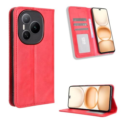 Jiajihua Hülle Kompatibel mit Honor Power 5G DVD-AN00 Etui PU-Leder Flip Kickstand Wallet Card Slot Magnetischer Verschluss Red Jiajihua Hülle Kompatibel mit Honor Power 5G DVD-AN00 Etui PU-Leder Flip Kickstand Wallet Card Slot Magnetischer Verschluss Red von Jiajihua