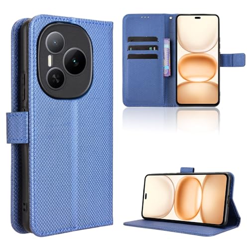 Jiajihua Hülle Kompatibel mit Honor Power 5G DVD-AN00 Flip Stand Card Slot Telefonhülle Blue von Jiajihua