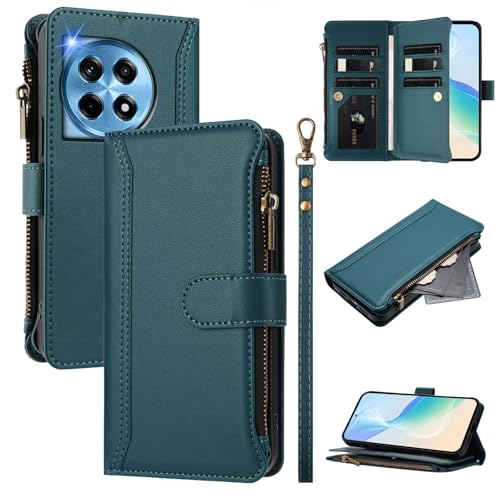 Jiajihua Hülle Kompatibel mit OnePlus 12 5G,Kompatibel mit OnePlus 12 5G Lanyard【9 Kartenfächer】【Reißverschluss Brieftasche】【Magnetischer Verschluss】 Ständer Green Jiajihua Hülle Kompatibel mit OnePlus 12 5G,Kompatibel mit OnePlus 12 5G Lanyard【9 Kartenfächer】【Reißverschluss Brieftasche】【Magnetischer Verschluss】 Ständer Green von Jiajihua