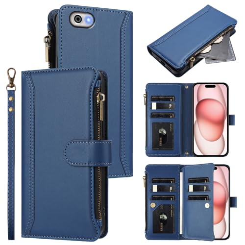 Jiajihua Hülle Kompatibel mit Sharp Aquos R1,Kompatibel mit Sharp Aquos R SHV39 SH-03J Lanyard【9 Kartenfächer】【Reißverschluss Brieftasche】【Magnetischer Verschluss】 Ständer Blue Jiajihua Hülle Kompatibel mit Sharp Aquos R1,Kompatibel mit Sharp Aquos R SHV39 SH-03J Lanyard【9 Kartenfächer】【Reißverschluss Brieftasche】【Magnetischer Verschluss】 Ständer Blue von Jiajihua