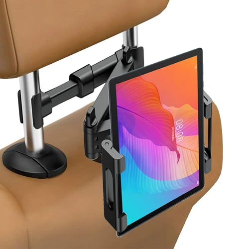 Tablet Halterung Auto, Tablet Halter Kopfstütze, Ausziehbare KFZ Tablet Halter Kopfstütze, Universal 360° DrehungTablet Kopfstützenhalter für iPad, Smartphone, Switch und 5,51-10,24 Zoll Geräte von Jiakalamo