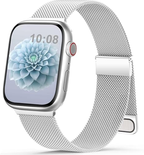 Armband Kompatibel mit Apple Watch Armband 38mm 40mm 41mm 42mm Magnetisch Metall Edelstahl Ersatzarmband Damen Herren für iWatch SE Ultra Series10 9 8 7 6 5 4 3 2 1 Armband Kompatibel mit Apple Watch Armband 38mm 40mm 41mm 42mm Magnetisch Metall Edelstahl Ersatzarmband Damen Herren für iWatch SE Ultra Series10 9 8 7 6 5 4 3 2 1 von Jiamus