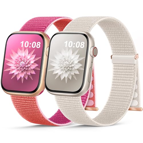 Jiamus 2 Stück Nylon Armband Kompatibel mit Apple Watch Armband 38mm/40mm/41mm/42mm(Series 10),Gewebtes Klettverschluss Sport Loop Armbänder für iWatch SE Ultra Series 10 9 8 7 6 5 4 3 2 1 Jiamus 2 Stück Nylon Armband Kompatibel mit Apple Watch Armband 38mm/40mm/41mm/42mm(Series 10),Gewebtes Klettverschluss Sport Loop Armbänder für iWatch SE Ultra Series 10 9 8 7 6 5 4 3 2 1 von Jiamus