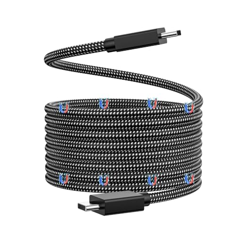 JianHan Magnetische USB C Kabel Coiled 3.3ft/1m 60W Schnellladung Magnetische USB C zu USB C Kabel für iPhone 16,15,Samsung Galaxy S23 S22 S21,S20,Google Pixel,LG Schwarz von JianHan