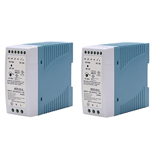 JiaoNe 4 x MDR-60 5 V 60 W DIN-Schiene Netzteil AC/DC Treiber Spannungsregler Stromversorgung von JiaoNe