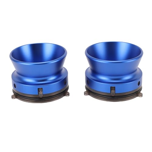 1 Paar Nab Nab-Adapter, 1/4 10 Zoll-Band öffner, Poliertes Aluminium-Nab-Hub-Gerät, Universal Ladegerät für Studer, ReVox, B67, Tape Recorder Zubehör (Blue) von Jiawu