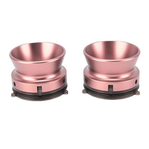1 Paar Nab Nab-Adapter, 1/4 10 Zoll-Band öffner, Poliertes Aluminium-Nab-Hub-Gerät, Universal Ladegerät für Studer, ReVox, B67, Tape Recorder Zubehör (Rosenate) von Jiawu