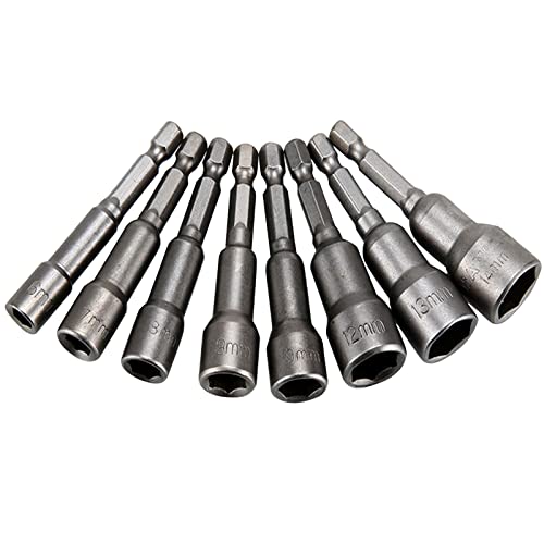 Jicyor 9 Stück 6-14mm Steckschlüsseleinsätze 1/4, Schlagschrauber, magnetische Steckschlüssel, Stecknüsse Adaptern 1/4in,Nuss adapter Erweiterung für Akkuschrauber und Schrauber Jicyor 9 Stück 6-14mm Steckschlüsseleinsätze 1/4, Schlagschrauber, magnetische Steckschlüssel, Stecknüsse Adaptern 1/4in,Nuss adapter Erweiterung für Akkuschrauber und Schrauber von Jicyor