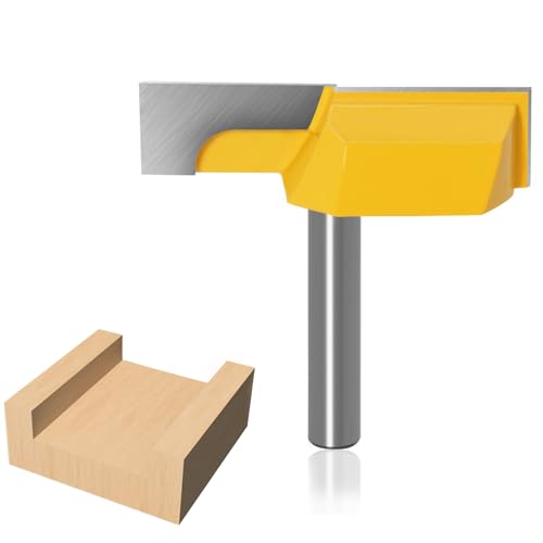 8mm T Nut Fräser für Oberfräse, Planfräser für Oberfräse Schaft, Schaft Bodenreinigung Reinigung Fräser Set, CNC Oberfräse Holzfräser, Oberfläche Schaftfräser für Holz, Holzbearbeitung von JidRMC