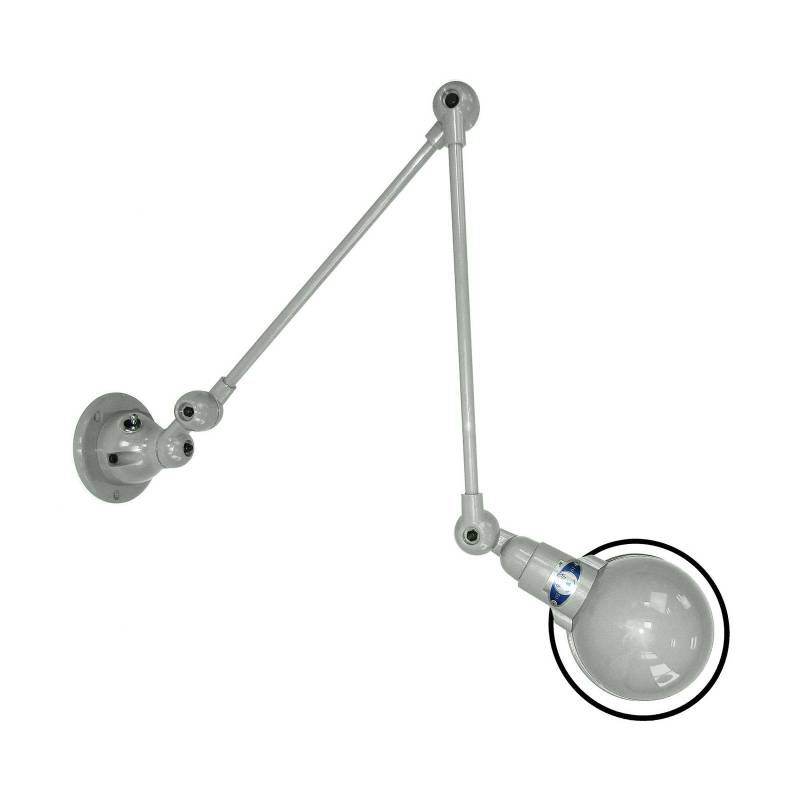 Jieldé Signal SI331 Wandlampe 2fach-Arm silbergrau von Jieldé